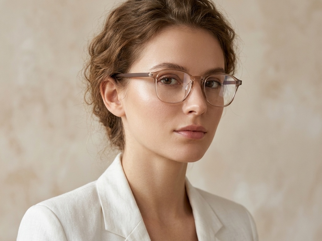 BS0620-0249_Brown_Rectangular_TR90_Glasses_corner-tryon_female