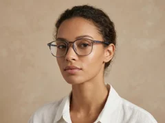 BS0620-0252_Grey_Rectangular_TR90_Glasses-tryon_female
