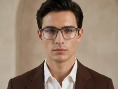 BS0620-0252_Grey_Rectangular_TR90_Glasses-tryon_male