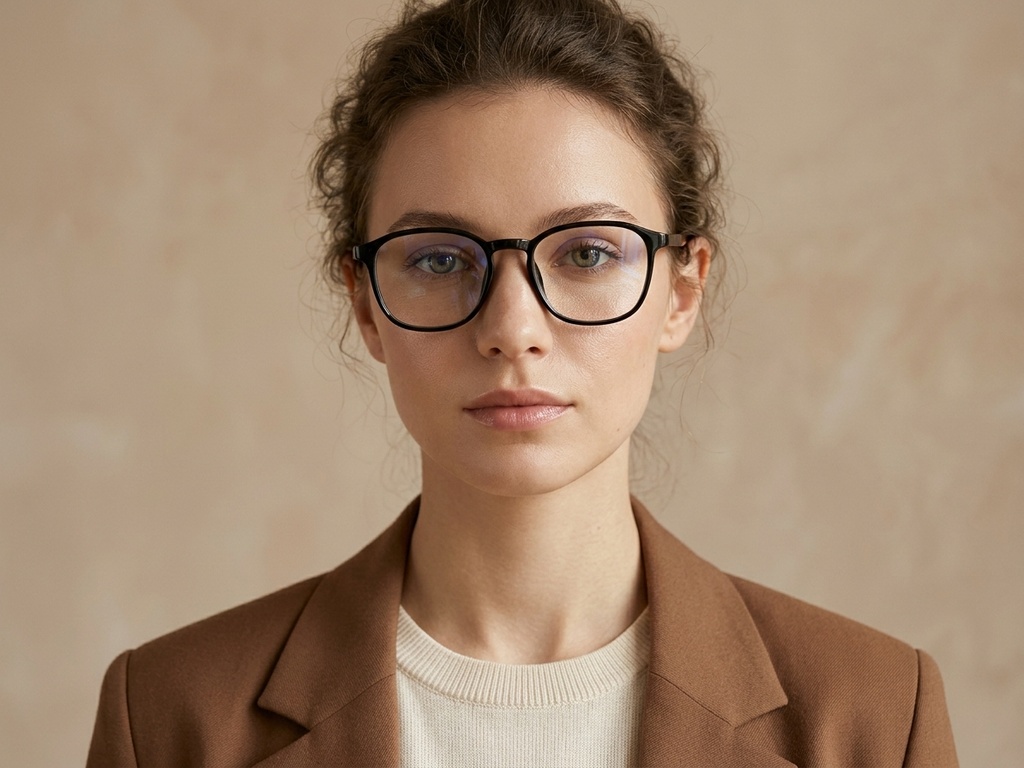BS0620-0254_Black_Rectangular_TR90_Glasses_corner-tryon_female