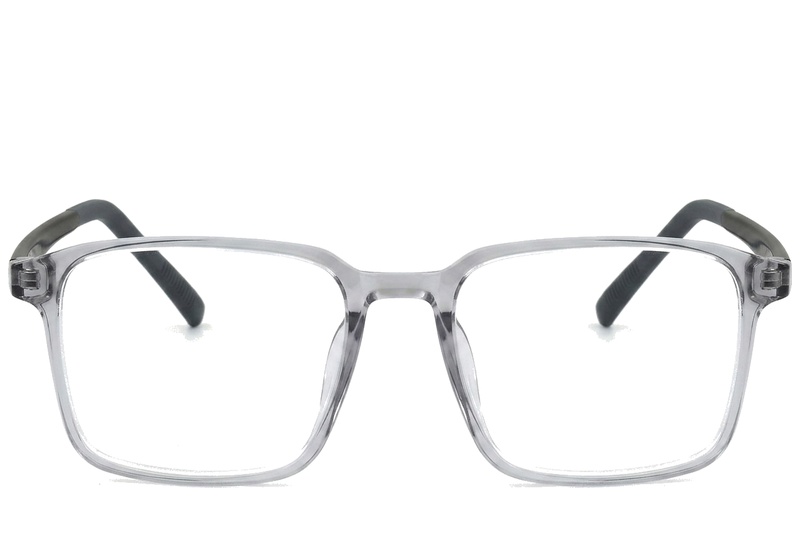 BS0620-0257_Grey_Rectangular_TR90_Glasses_corner-front