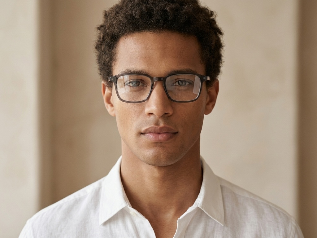BS0620-0259_Black_Rectangular_TR90_Glasses-tryon_male