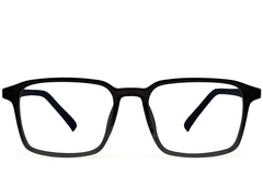 BS0620-0259_Black_Rectangular_TR90_Glasses_front