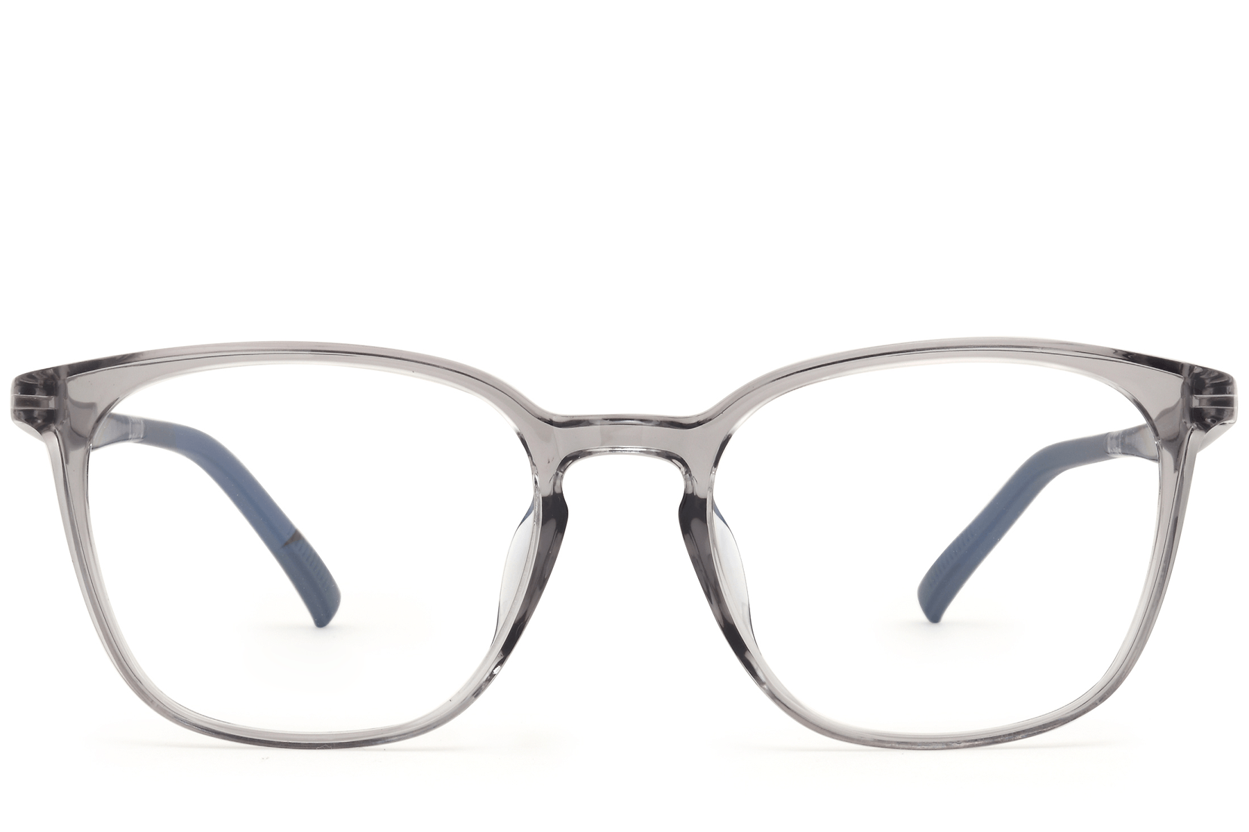 BS0620-0264_Grey_Rectangular_TR90_Glasses_front