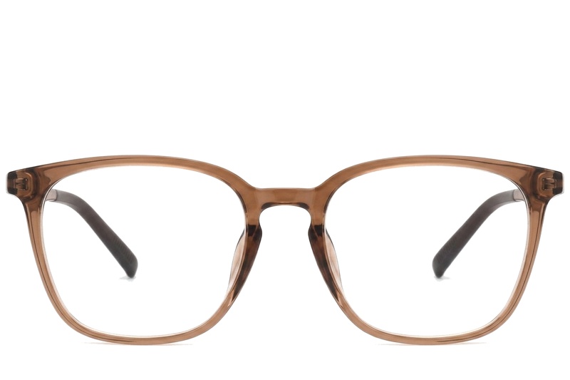 BS0620-0267_Brown_Rectangular_TR90_Glasses_corner-front
