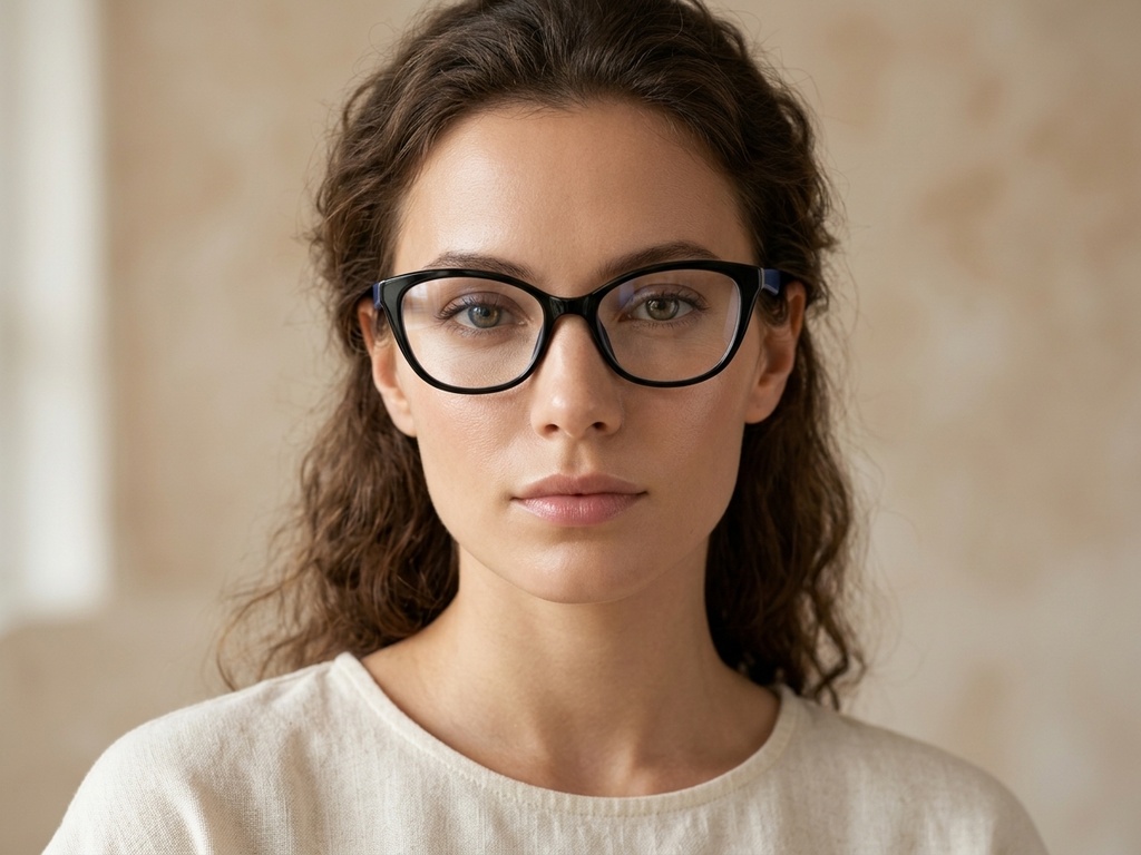 BS0620-0273_Black_Butterfly_TR90_Glasses-tryon_female