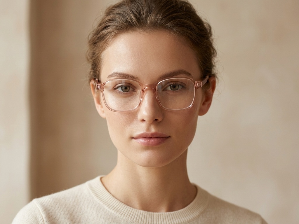 BS0620-0277_Orange_Rectangular_TR90_Glasses_corner-tryon_female