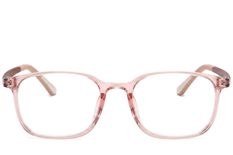 BS0620-0281_Pink_Rectangular_TR90_Glasses_corner-front