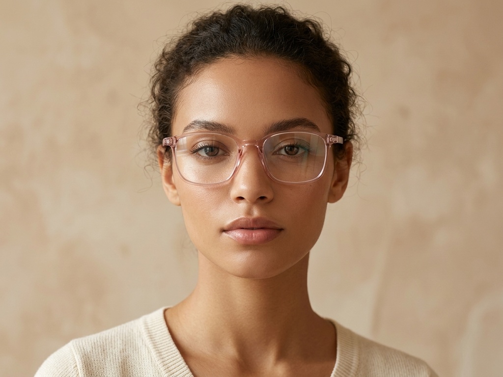 BS0620-0281_Pink_Rectangular_TR90_Glasses_corner-tryon_female