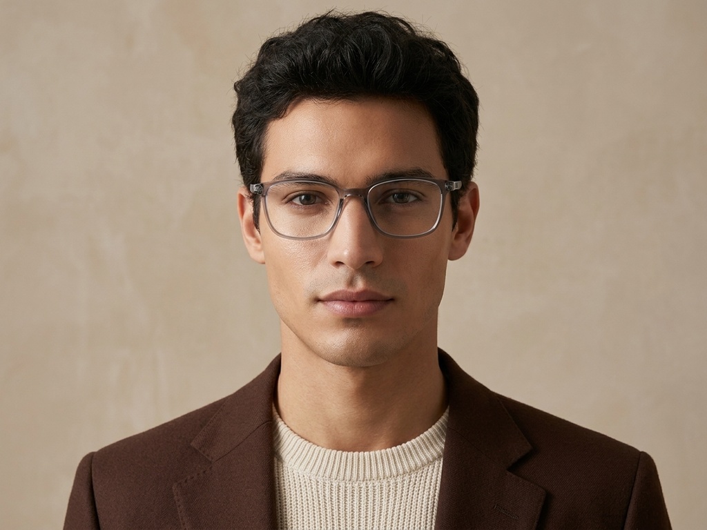 BS0620-0284_Grey_Rectangular_TR90_Glasses-tryon_male