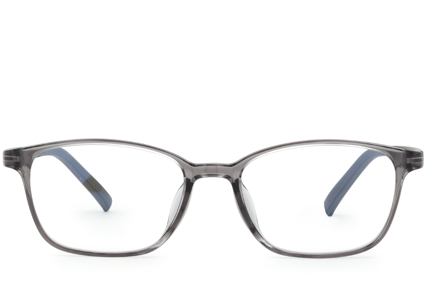 BS0620-0284_Grey_Rectangular_TR90_Glasses_front