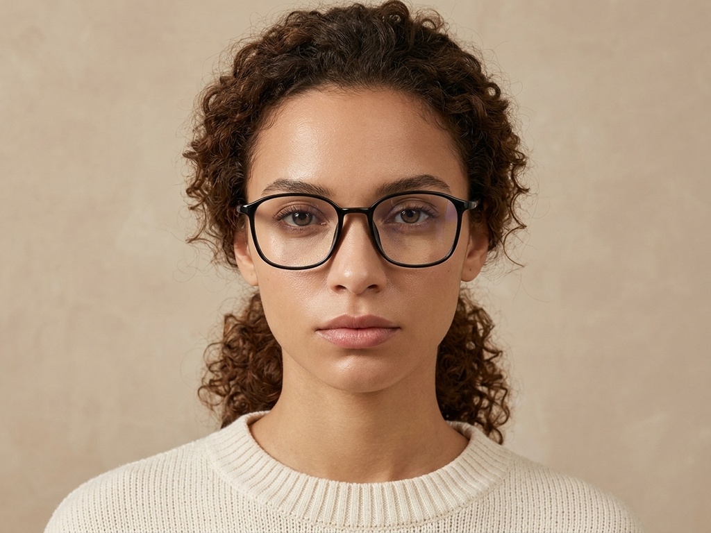 Rectangular Black TR90 Glasses #BS0620-0299