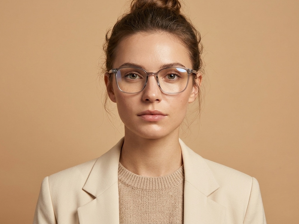 BS0620-0306_Grey_Rectangular_TR90_Glasses_corner-tryon_female