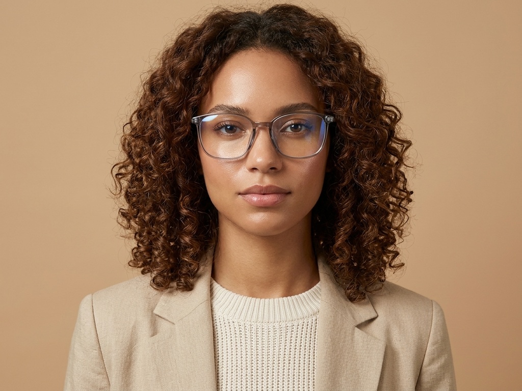 BS0620-0307_Grey_Rectangular_TR90_Glasses_corner-tryon_female