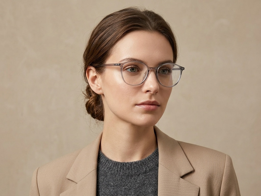 BS0620-0310_Grey_Oval_TR90_Glasses_corner-tryon_female