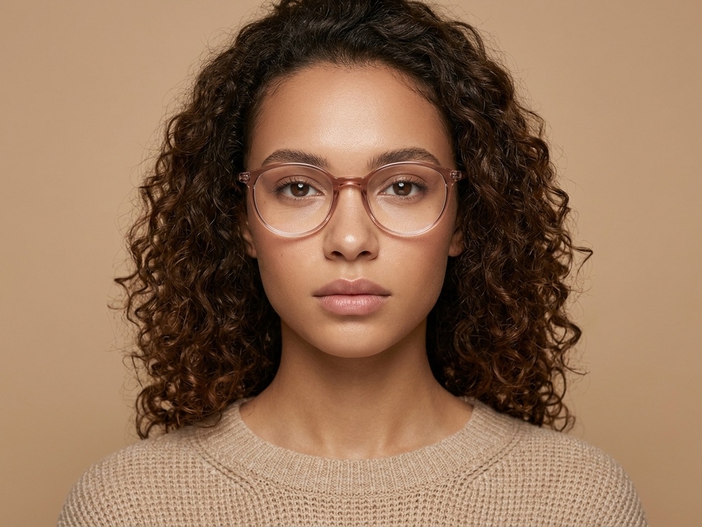 BS0620-0314_Brown_Oval_TR90_Glasses_corner-tryon_female