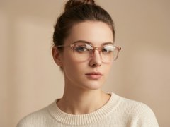 BS0620-0315_Pink_Rectangular_TR90_Glasses_corner-tryon_female