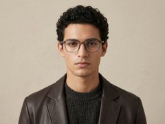 BS0620-0316_Green_Rectangular_TR90_Glasses-tryon_male