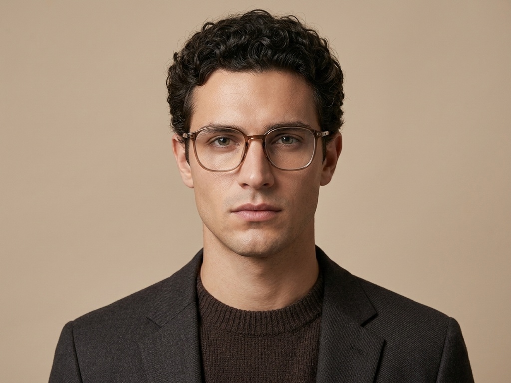 BS0620-0320_Brown_Rectangular_TR90_Glasses_corner-tryon_male