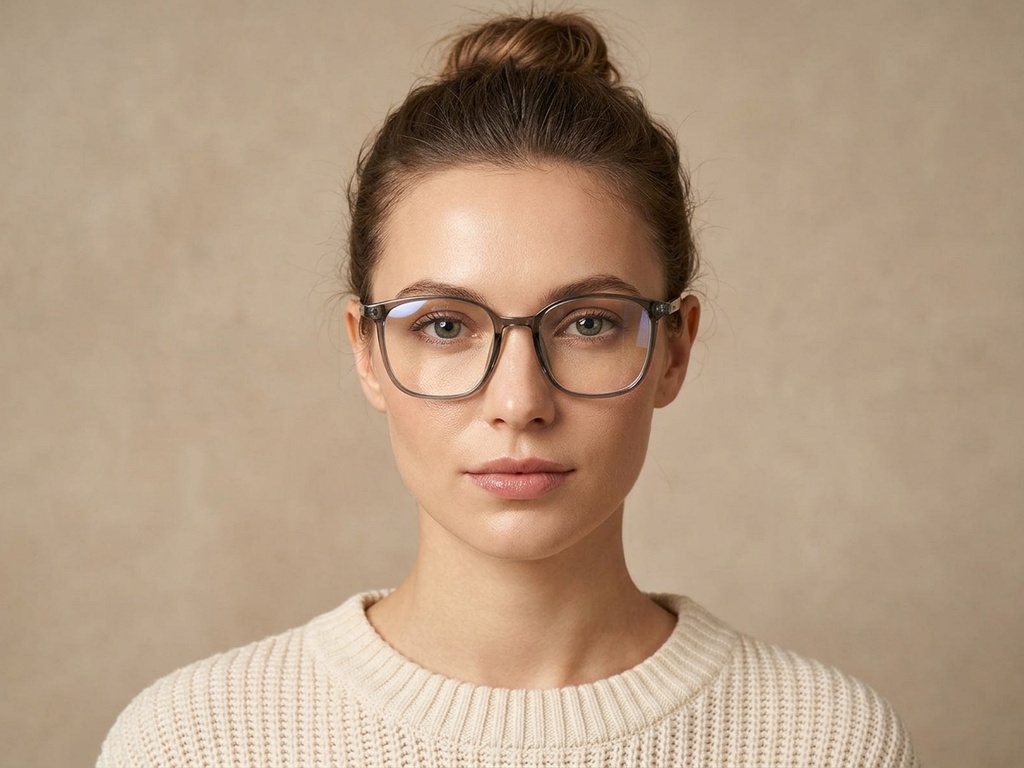 BS0620-0321_Green_Rectangular_TR90_Glasses_corner-tryon_female