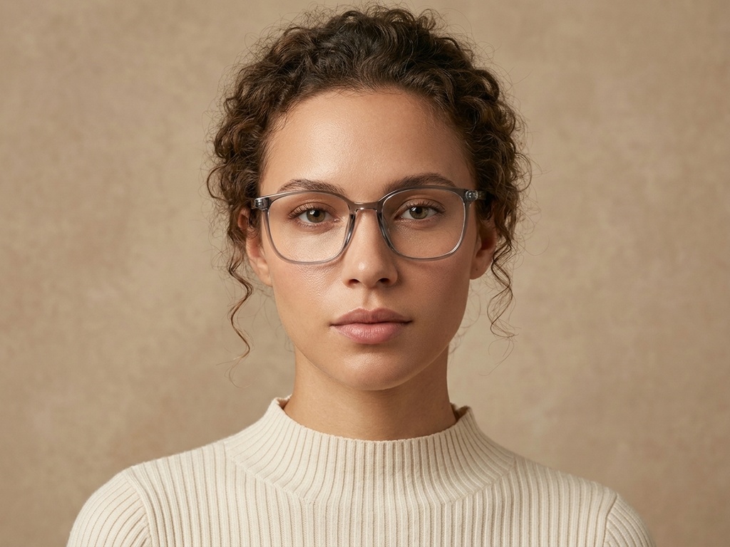 BS0620-0322_Grey_Rectangular_TR90_Glasses_corner-tryon_female