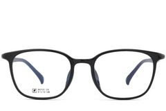 BS0620-0324_Black_Rectangular_TR90_Glasses_front