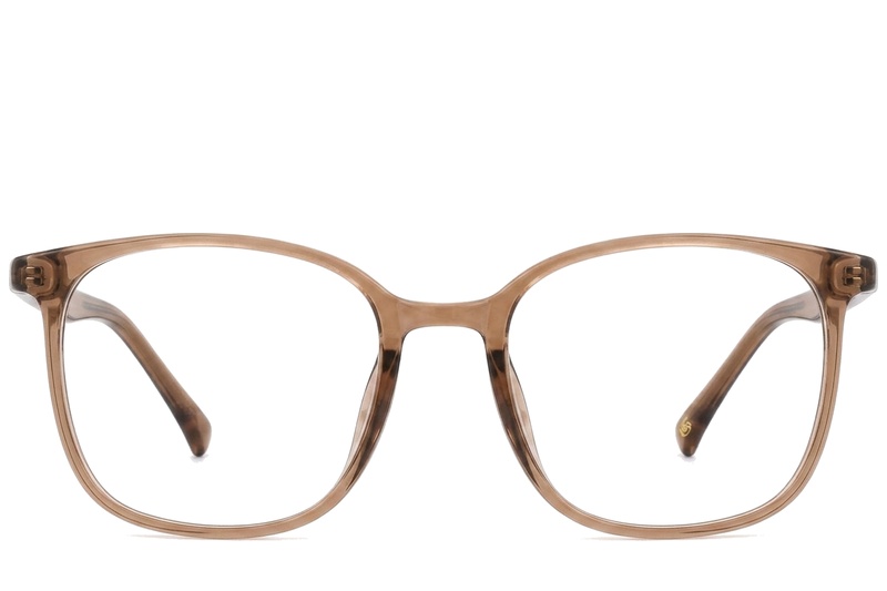 BS0620-0325_Brown_Rectangular_TR90_Glasses_corner-front