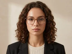 BS0620-0325_Brown_Rectangular_TR90_Glasses_corner-tryon_female