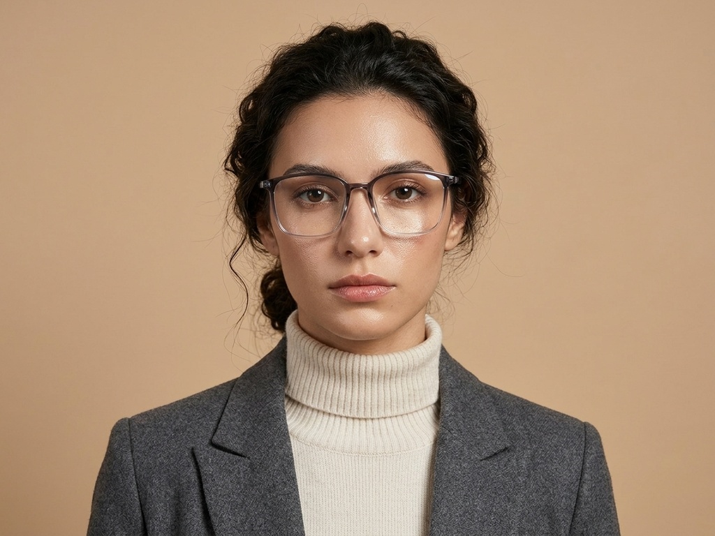 BS0620-0329_Grey_Rectangular_TR90_Glasses_corner-tryon_female