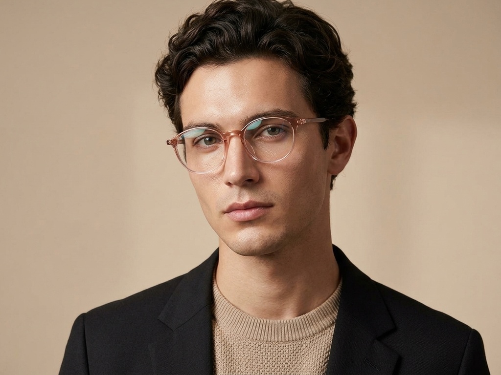 BS0620-0336_Pink_Oval_TR90_Glasses-tryon_male