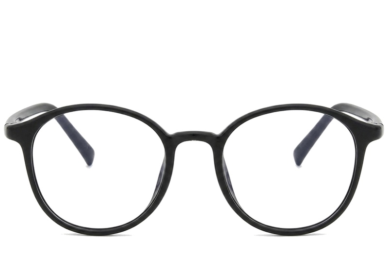 BS0620-0339_Black_Oval_TR90_Glasses_corner-front