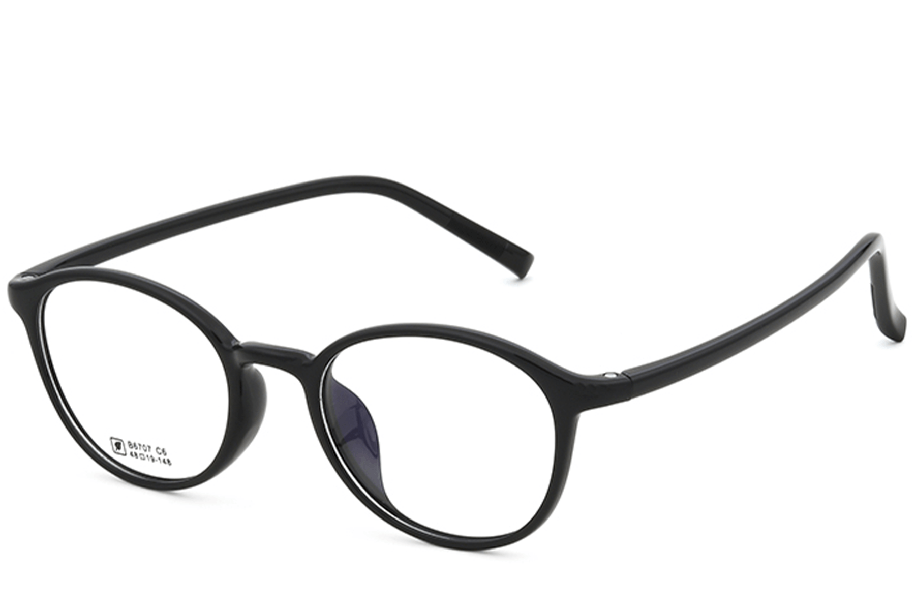 BS0620-0339_Black_Oval_TR90_Glasses_corner