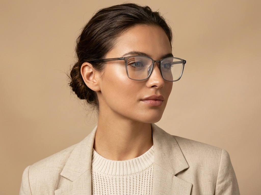 BS0620-0341_Green_Rectangular_TR90_Glasses_corner-tryon_female