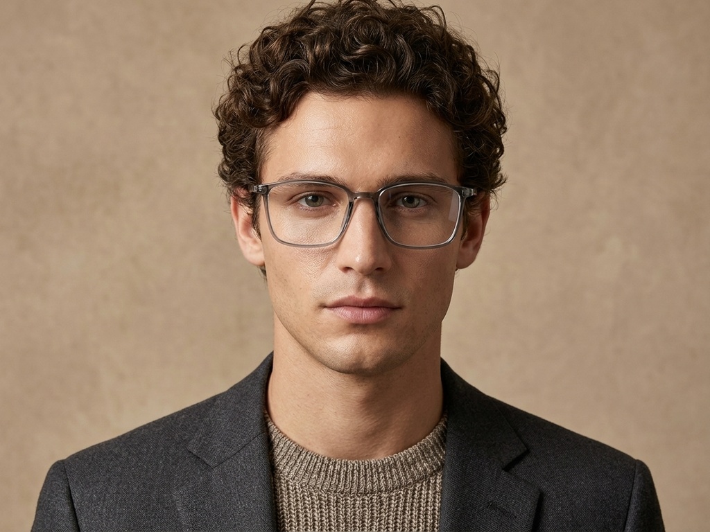 BS0620-0341_Green_Rectangular_TR90_Glasses_corner-tryon_male
