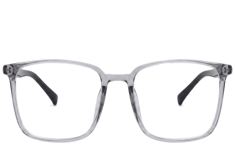 BS0620-0342_Grey_Rectangular_TR90_Glasses_corner-front