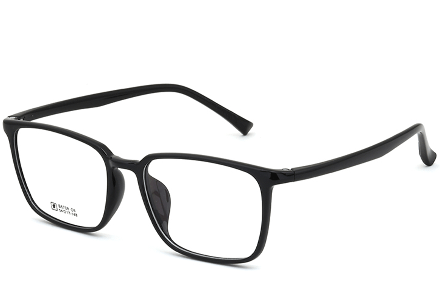 Lunettes rectangulaires noires TR90 #BS0620-0344