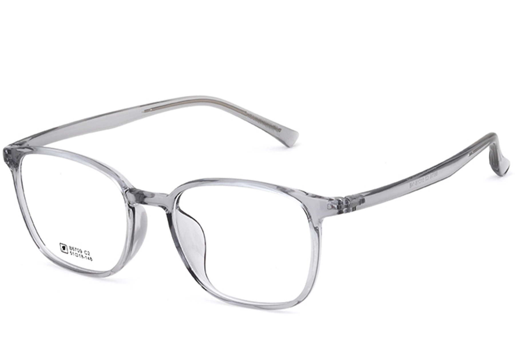 Rectangular Gray TR90 Glasses #BS0620-0349
