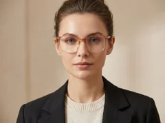 BS0620-0351_Orange_Rectangular_TR90_Glasses_corner-tryon_female