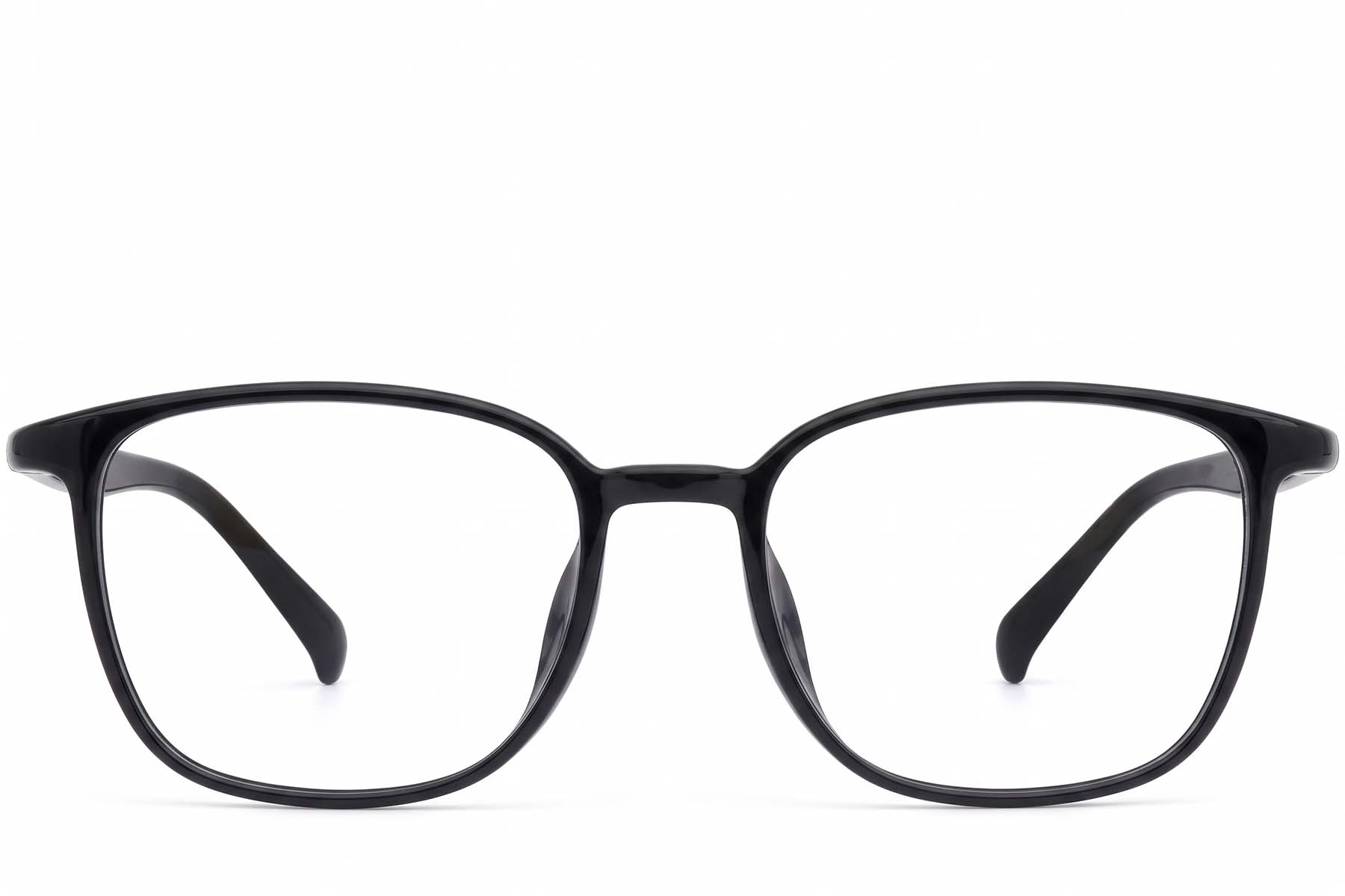 BS0620-0352_Black_Rectangular_TR90_Glasses_corner-front