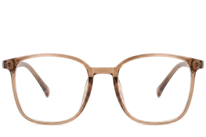 BS0620-0353_Brown_Rectangular_TR90_Glasses_corner-front