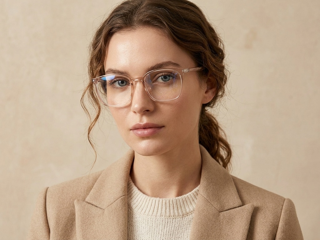 BS0620-0357_Orange_Rectangular_TR90_Glasses_corner-tryon_female