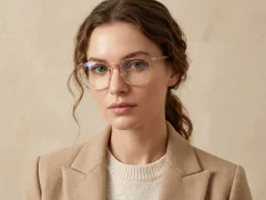 BS0620-0357_Orange_Rectangular_TR90_Glasses_corner-tryon_female