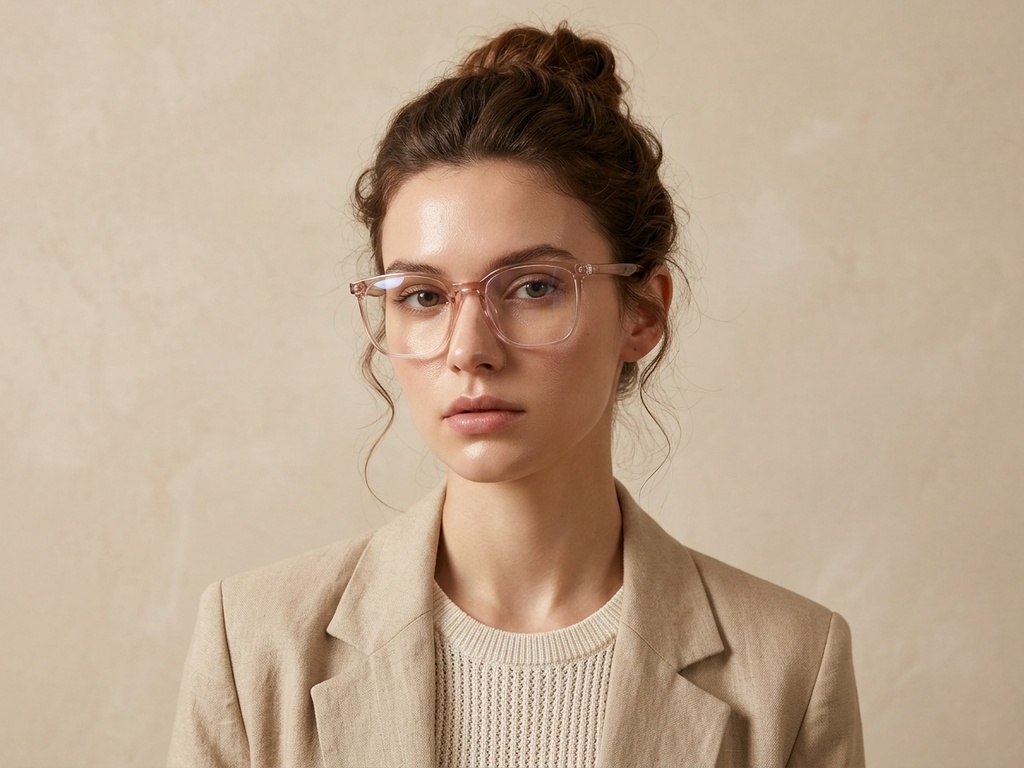 BS0620-0358_Orange_Rectangular_TR90_Glasses_corner-tryon_female