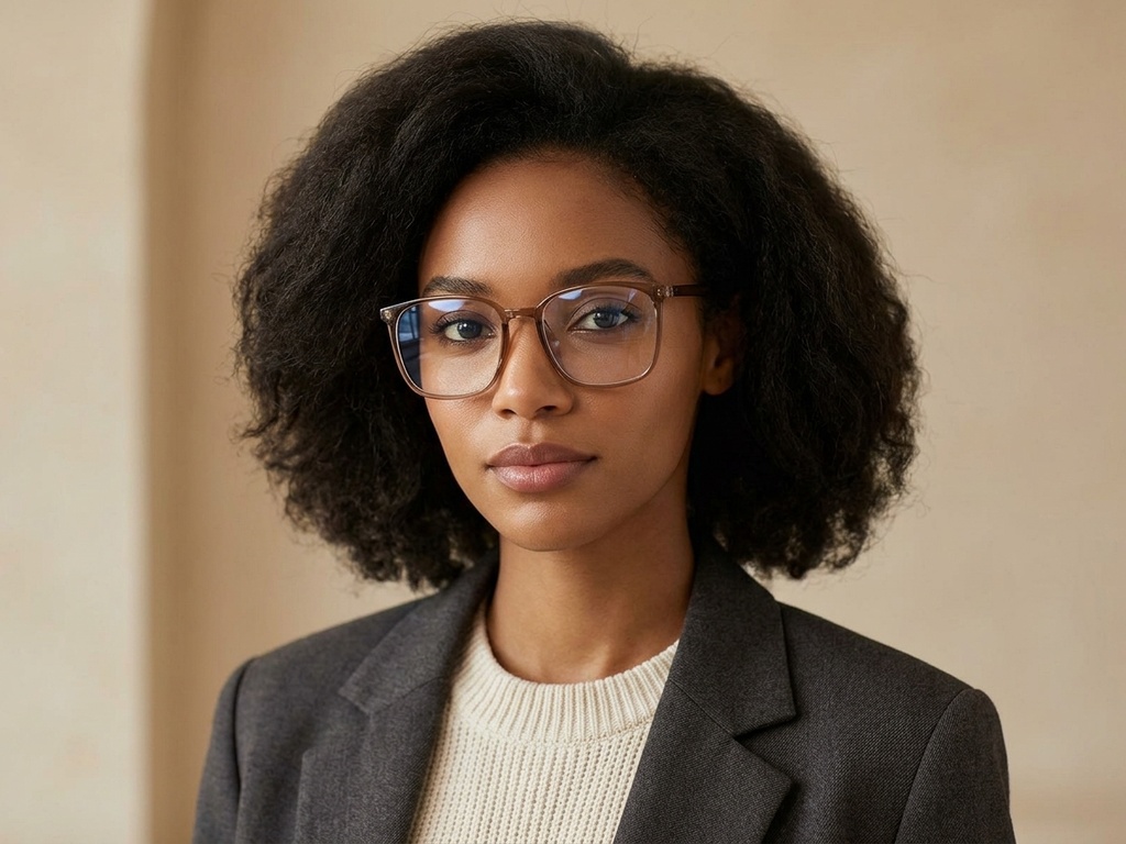 BS0620-0360_Brown_Rectangular_TR90_Glasses_corner-tryon_female