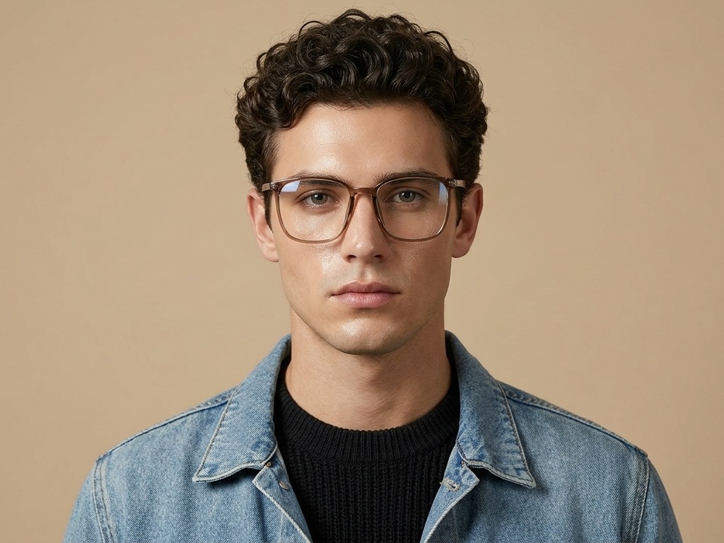 BS0620-0360_Brown_Rectangular_TR90_Glasses_corner-tryon_male