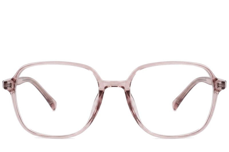 BS0620-0363_Pink_Rectangular_TR90_Glasses_corner-front