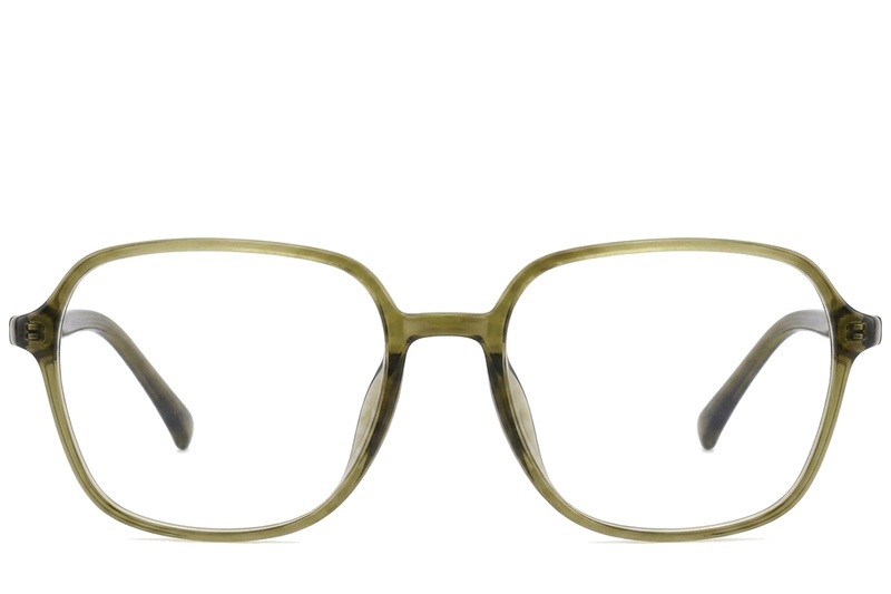 BS0620-0364_Green_Rectangular_TR90_Glasses_corner-front