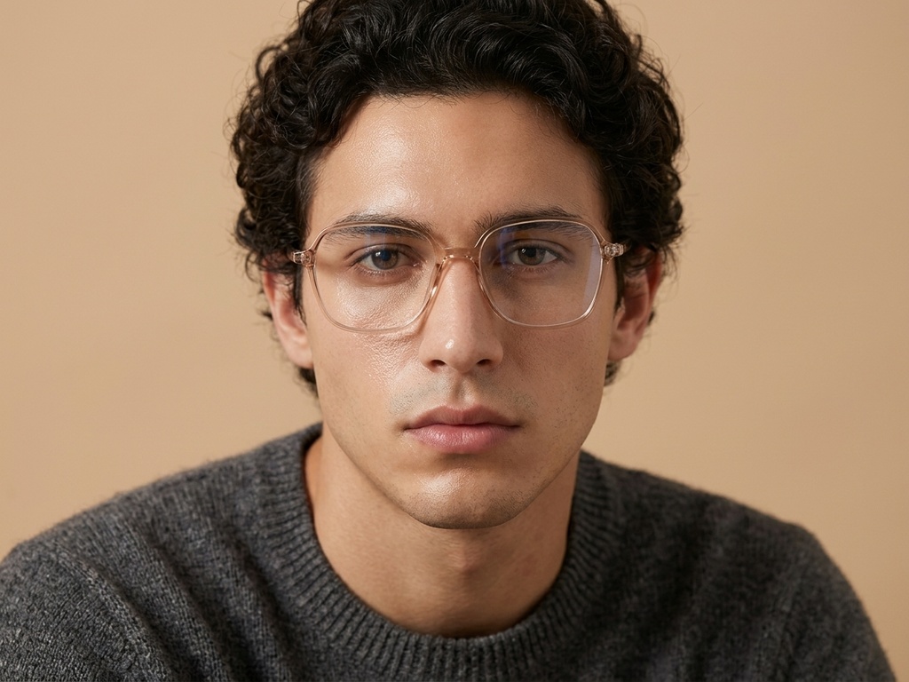 BS0620-0367_Orange_Rectangular_TR90_Glasses_corner-tryon_male
