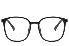 BS0620-0374_Black_Rectangular_TR90_Glasses_corner-front