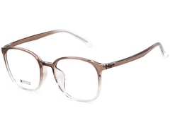 Rechteckige braune TR90-Brille #BS0620-0375